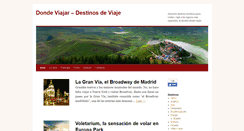 Desktop Screenshot of dondeviajar.net