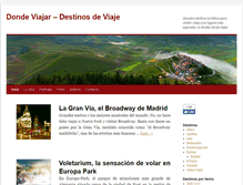Tablet Screenshot of dondeviajar.net